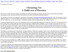 Tablet Screenshot of chronology.net
