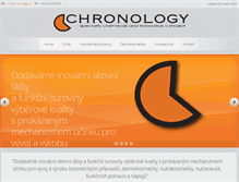 Tablet Screenshot of chronology.cz
